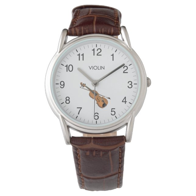Speel gewoon de Violin Horloge (Voorkant)