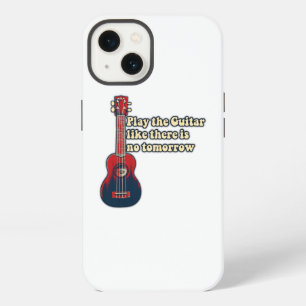 Speel gitaar alsof er geen morgen is. retro iPhone 13 hoesje
