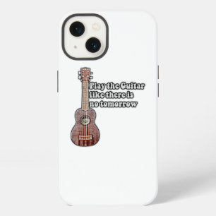 Speel gitaar alsof er geen morgen is. vintage iPhone 13 hoesje