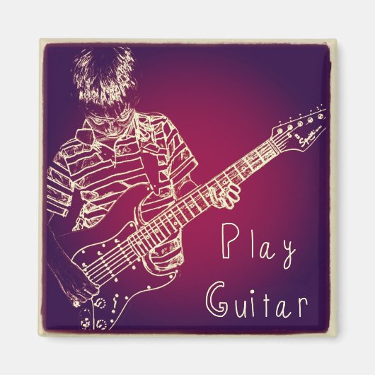 Speel gitaar magneet (Voorkant)