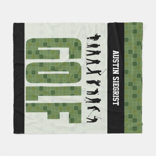 Speel Golf 🏌️ ‍ ♂️ Fleece Deken (Voorkant (Horizontaal))