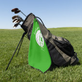 Speel Golf Split Afbeelding golfbal Golfhanddoek (Groen)