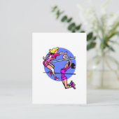 Speel hard briefkaart (Staand voorkant)