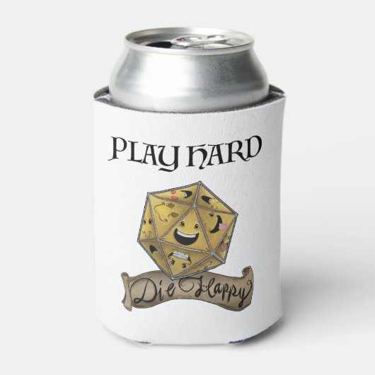 Speel hard - Die Happy Koelbox Blikjeskoeler (Blikje Voorkant)