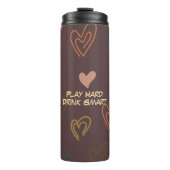 Speel Hard. Drink Smart Thermokop Thermosbeker (Voorkant)