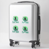 Speel Hard Football (Voetbal) Kicker Sticker (Koffer)