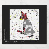 Speel Hard, leeg Bier Etiket (Enkel label)