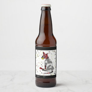 Speel Hard, leeg Bier Etiket