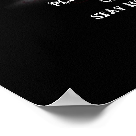 SPEEL HARD OF BLIJF THUIS! POSTER (Hoek)