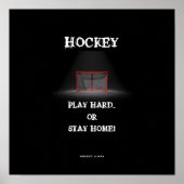 SPEEL HARD OF BLIJF THUIS! POSTER (Voorkant)