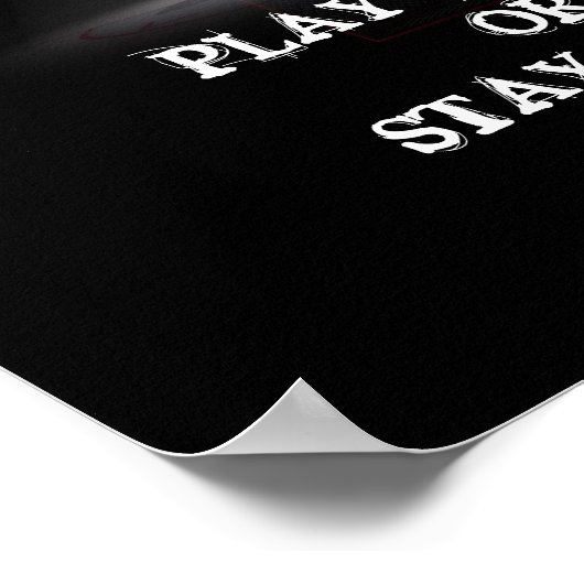 SPEEL HARD OF BLIJF THUIS! POSTER (Hoek)