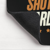 Speel Hard Shuttle Harder Badminton Player Shuttle Muismat (Hoek)