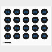 Speel Hard Win Gemakkelijk Ronde Sticker (Vel)
