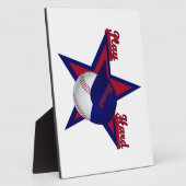 Speel Harde Softball en Pet Plaque Fotoplaat (Zijkant)