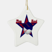 Speel Harde Softball en Pet Star Ornament (Rechts)