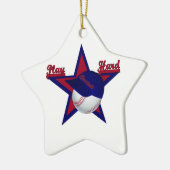 Speel Harde Softball en Pet Star Ornament (Links)