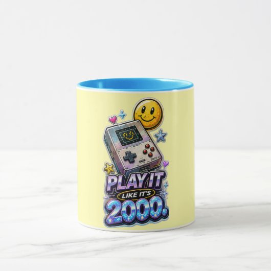 Speel het alsof het 2000 is mok (Midden)