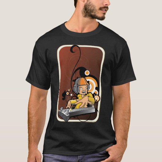 Speel het de hele nacht, Mr Dj T-shirt (Voorkant)