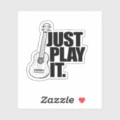 Speel het gewoon af Sticker (Vel)