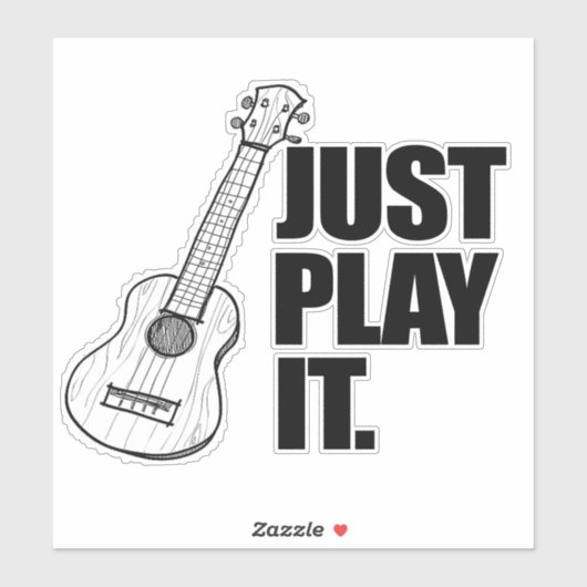 Speel het gewoon af Sticker (Vel)