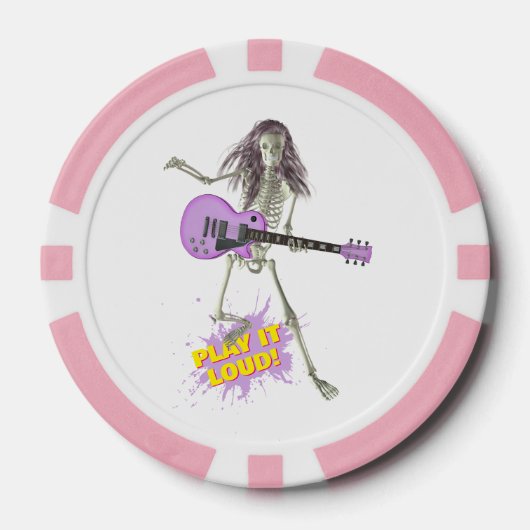 Speel het hard! poker chips (Voorkant)