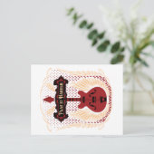 Speel het harder Gitarre Briefkaart (Staand voorkant)