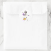 Speel het hardop! ronde sticker (Tas)