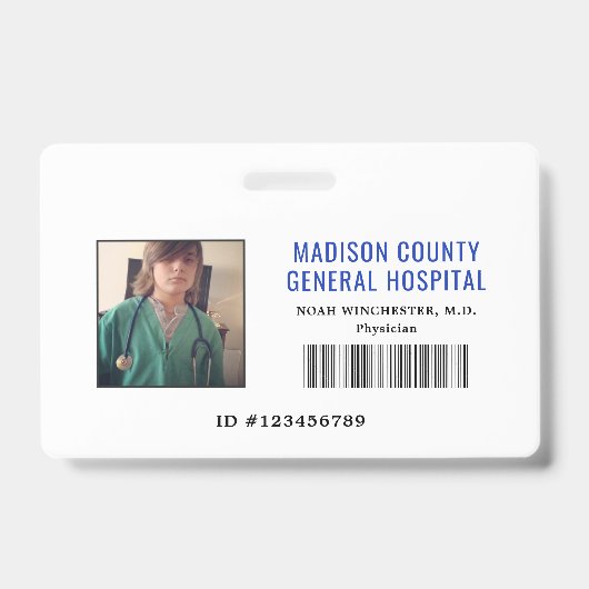 Speel het PC-logo van Play Doctor (Horizontaal) vo Badge (Voorzijde)