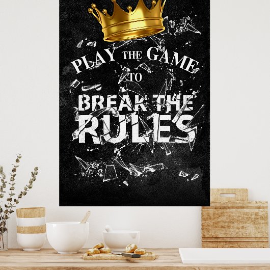 Speel het spel Breek de regels - King Mode Poster (Keuken)