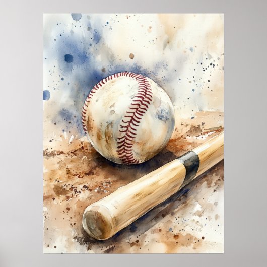 Speel het spel honkbal poster (Voorkant)