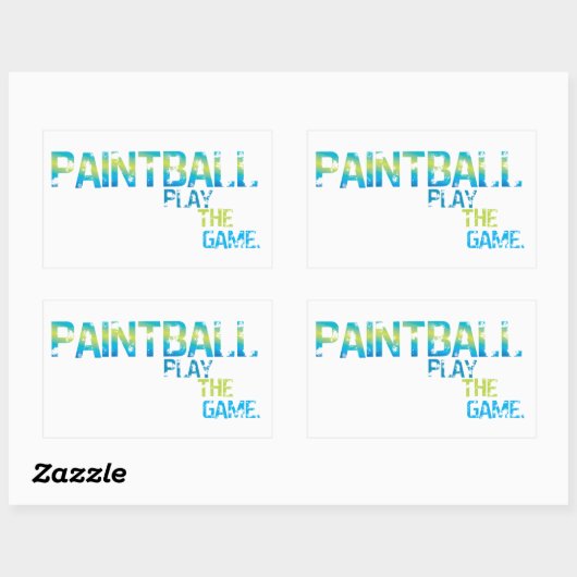 Speel het spel Paintball Sticker (Vel)
