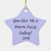 Speel het Violin/Viola, krijg een warm gevoel van  Keramisch Ornament (Achterkant)