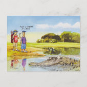 Speel het waar het ligt briefkaart (Voorkant)