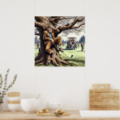 Speel het waar het ligt - Golf Art Print (Keuken)