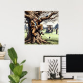 Speel het waar het ligt - Golf Art Print (Thuiskantoor)