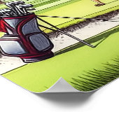 Speel het waar het ligt - Golf Art Print (Hoek)
