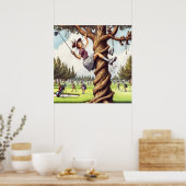 Speel het waar het ligt - Golf Art Print (Keuken)