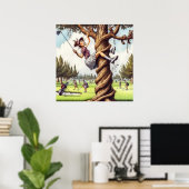 Speel het waar het ligt - Golf Art Print (Thuiskantoor)