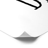 Speel honkbalspeler met zwarte kinderen poster (Hoek)