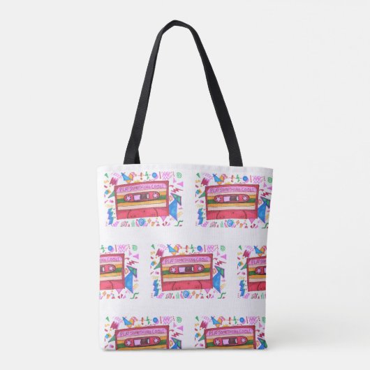 Speel iets op het kartonnen patroon van de Cool Mu Tote Bag (Achterkant)