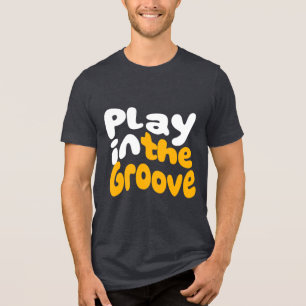 Speel in de Groove Mannen muziek T-shirt Funk Danc