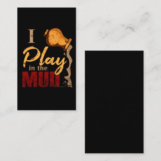 Speel in de modder - Pottery Ceramics Gift Visitekaartje (Voorkant / Achterkant)