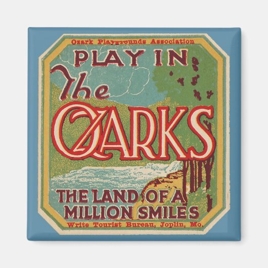 Speel in het OZARKS-land een miljoen glimlach Magneet (Voorkant)
