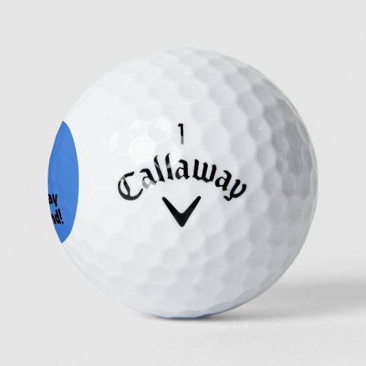 Speel in Zand Quote Funny Persoonlijke Golf Balls Golfballen (Logo)