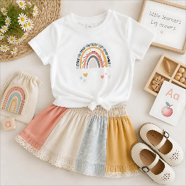 Speel is het werk van de kinderregenboog t-shirt