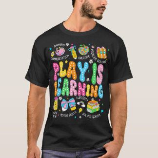 Speel Is Leren Kleuterschool Terug Naar School T-shirt