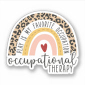 Speel is mijn favoriete beroep, beroep sticker (Voorkant)