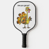Speel je met grappige kalkoenen? pickleball paddle (Achterkant)