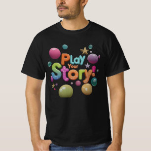 Speel je verhaal in je unieke avontuur t-shirt