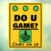 Speel Jij Games? Raamsticker (Vel 3)